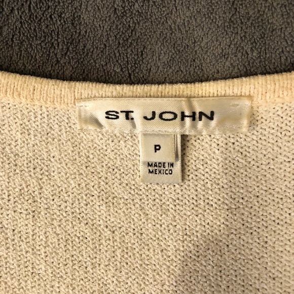 St. John Santana Knit Tank Top Size Petite - Picture 3 of 5